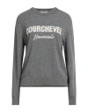Hinnominate Woman Sweater Grey Size M Polyamide, Wool, Viscose, Cashmere In Gray
