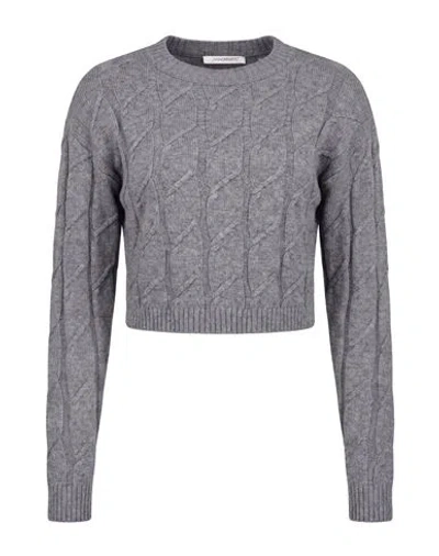 Hinnominate Woman Sweater Grey Size M Viscose, Polyester, Polyamide In Gray