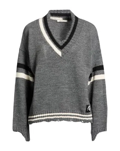 Hinnominate Woman Sweater Grey Size Xs Acrylic, Wool, Viscose, Alpaca Wool In Gray