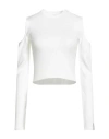 Hinnominate Woman Sweater Ivory Size L Viscose, Polyester, Polyamide In White