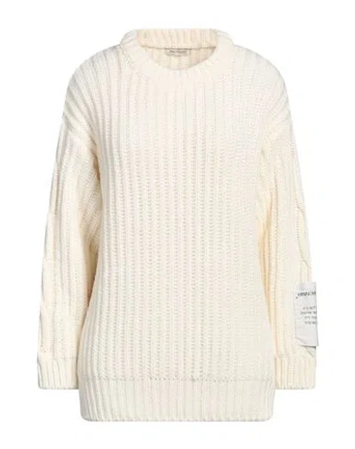 Hinnominate Woman Sweater Ivory Size M Acrylic, Polyester In White