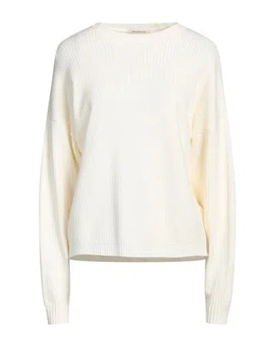 Hinnominate Woman Sweater Ivory Size M Viscose, Polyester, Polyamide In White
