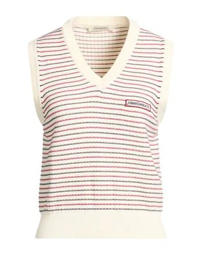 Hinnominate Woman Sweater Ivory Size S Viscose, Polyester In Multi