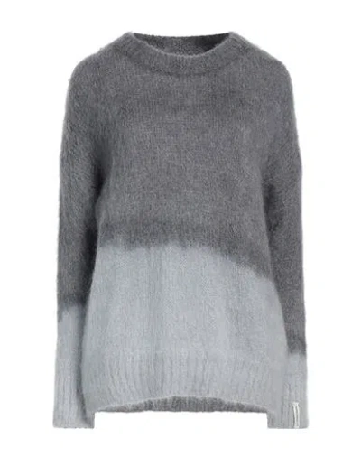 Hinnominate Woman Sweater Lead Size Xxs Mohair Wool, Acrylic, Polyamide, Wool, Elastane In Grey