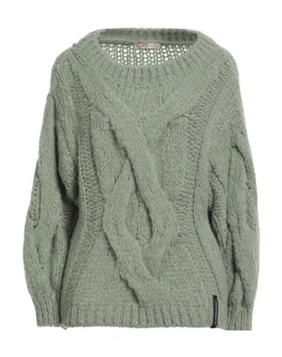 Hinnominate Woman Sweater Light Green Size M Acrylic, Polyamide, Alpaca Wool, Wool
