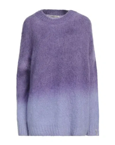 Hinnominate Woman Sweater Lilac Size Xs Mohair Wool, Acrylic, Polyamide, Wool, Elastane In Purple