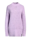 Hinnominate Woman Sweater Lilac Size Xs Acrylic, Polyamide, Wool, Alpaca Wool In Purple