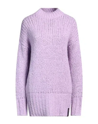 Hinnominate Woman Sweater Lilac Size Xs Acrylic, Polyamide, Wool, Alpaca Wool In Purple