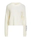 Hinnominate Woman Sweater Off White Size L Acrylic, Polyamide, Alpaca Wool, Wool In Neutral