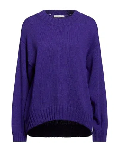 Hinnominate Woman Sweater Purple Size M Acrylic, Wool, Viscose, Alpaca Wool