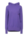 Hinnominate Woman Sweater Purple Size Xs Viscose, Polyester, Polyamide In Purple
