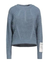 Hinnominate Woman Sweater Slate Blue Size S Acrylic, Polyester