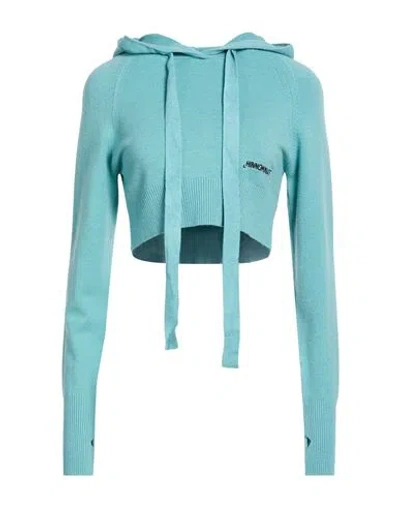 Hinnominate Woman Sweater Turquoise Size Xxs Viscose, Polyester, Polyamide In Blue