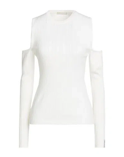 Hinnominate Woman Sweater White Size S Viscose, Polyester, Polyamide In Multi