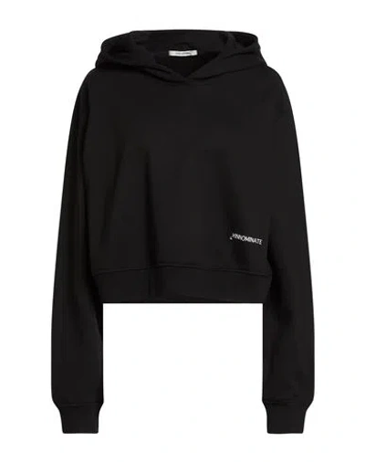 Hinnominate Woman Sweatshirt Black Size L Cotton, Polyester