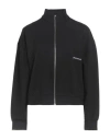 Hinnominate Woman Sweatshirt Black Size L Viscose, Polyamide, Elastane