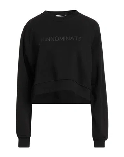 Hinnominate Woman Sweatshirt Black Size M Cotton