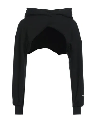 Hinnominate Woman Sweatshirt Black Size M Cotton, Elastane