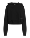 Hinnominate Woman Sweatshirt Black Size M Cotton, Elastane