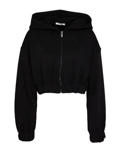Hinnominate Woman Sweatshirt Black Size M Cotton, Polyester