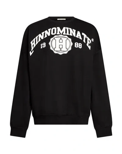 Hinnominate Woman Sweatshirt Black Size M Cotton, Polyester