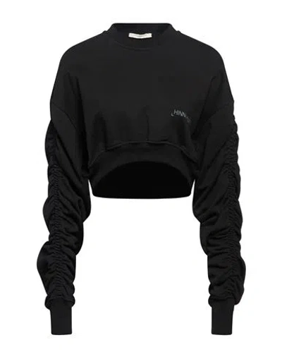 Hinnominate Woman Sweatshirt Black Size Xs Cotton, Elastane