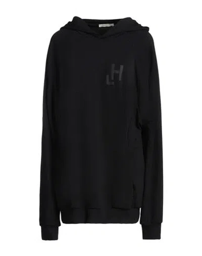 Hinnominate Woman Sweatshirt Black Size Xl Modal, Polyester, Elastane In Black