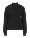 Hinnominate Woman Sweatshirt Black Size Xxs Cotton, Elastane In Black