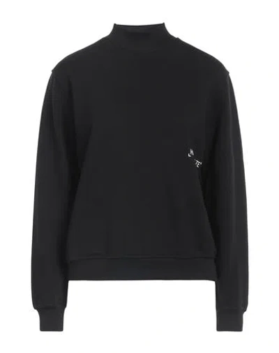 Hinnominate Woman Sweatshirt Black Size Xxs Cotton, Elastane