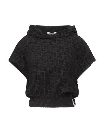 Hinnominate Woman Sweatshirt Black Size Xxs Cotton, Polyester