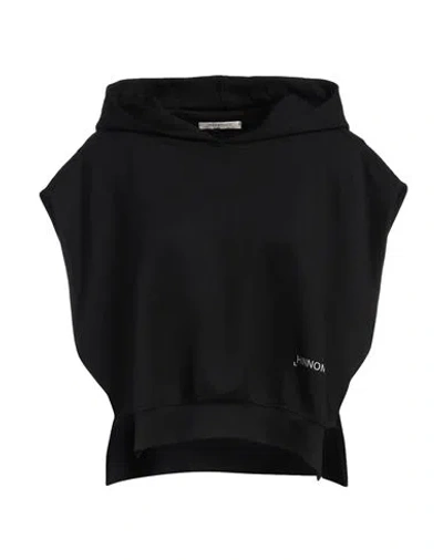 Hinnominate Woman Sweatshirt Black Size S Polyester, Modal, Elastane