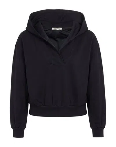 Hinnominate Woman Sweatshirt Black Size Xxs Viscose, Polyester, Elastane