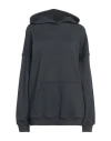 Hinnominate Woman Sweatshirt Charcoal Size M Cotton In Grey