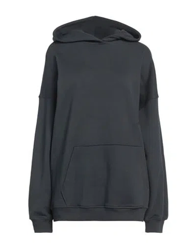 Hinnominate Woman Sweatshirt Charcoal Size M Cotton In Grey