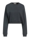 Hinnominate Woman Sweatshirt Charcoal Size S Cotton, Elastane In Grey