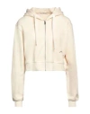 Hinnominate Woman Sweatshirt Cream Size Xs Cotton, Elastane In White