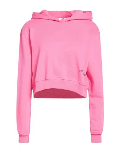 Hinnominate Woman Sweatshirt Fuchsia Size Xs Cotton, Elastane In Pink