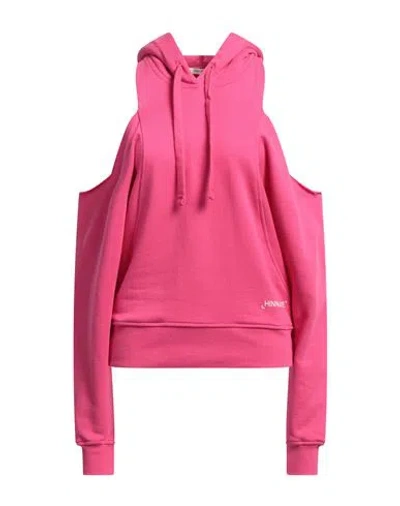 Hinnominate Woman Sweatshirt Fuchsia Size Xxs Cotton, Elastane In Pink