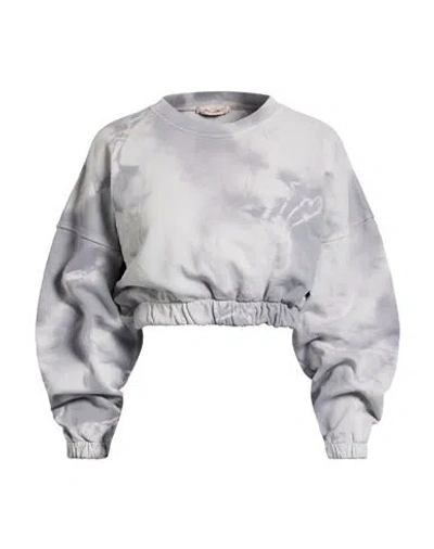Hinnominate Woman Sweatshirt Grey Size Xs Cotton In Gray