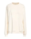 Hinnominate Woman Sweatshirt Ivory Size M Cotton In White