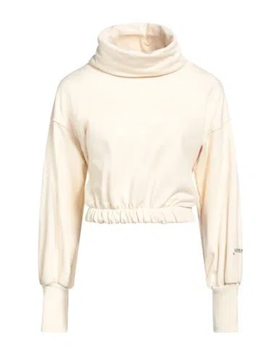 Hinnominate Woman Sweatshirt Ivory Size S Cotton In White