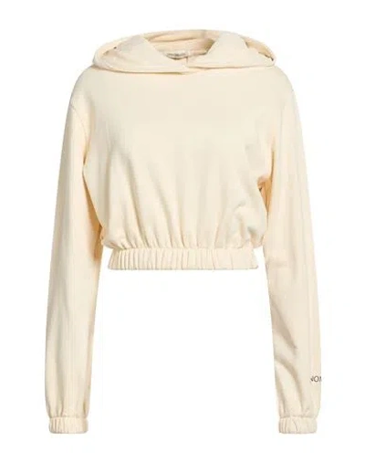 Hinnominate Woman Sweatshirt Ivory Size Xxs Cotton, Elastane In Neutral