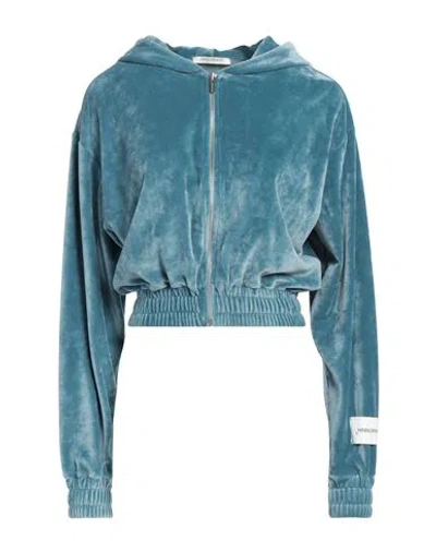 Hinnominate Woman Sweatshirt Light Blue Size S Polyester, Elastane