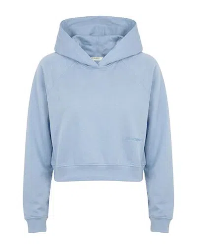 Hinnominate Woman Sweatshirt Light Blue Size Xs Polyester, Modal, Elastane