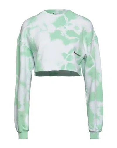 Hinnominate Woman Sweatshirt Light Green Size L Cotton