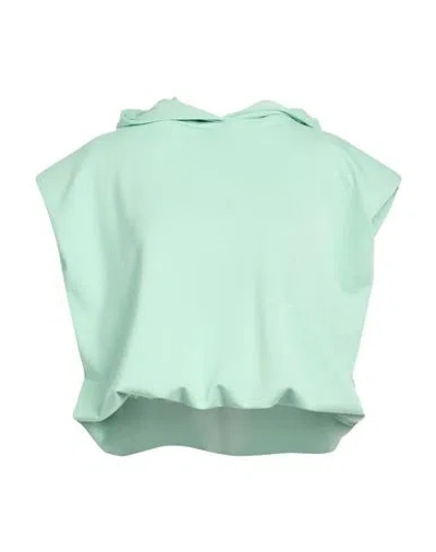 Hinnominate Woman Sweatshirt Light Green Size S Modal, Polyester, Elastane
