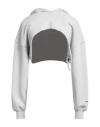 Hinnominate Woman Sweatshirt Light Grey Size M Cotton, Elastane