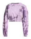 Hinnominate Woman Sweatshirt Lilac Size L Cotton In Purple