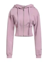 Hinnominate Woman Sweatshirt Lilac Size M Cotton, Elastane In Purple