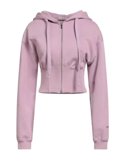 Hinnominate Woman Sweatshirt Lilac Size M Cotton, Elastane In Purple